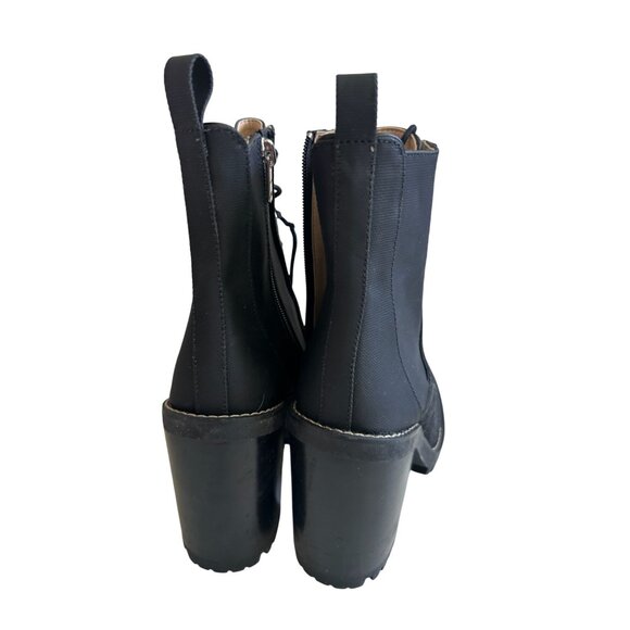 Coach Black Lace-Up Combat Boots with Chunky Heel - Picture 12 of 12